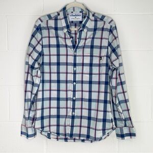 Chubbies Men’s Plaid Button Down Shirt Cotton Blend